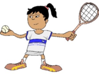 Sticker Custom Preview Image #121305 Sports Cartoons Tennis090