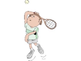 Sticker Custom Preview Image #121310 Sports Cartoons Tennis095