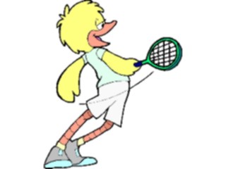 Sticker Custom Preview Image #121341 Sports Cartoons Tennis Chick1