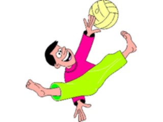 Sticker Custom Preview Image #121369 Sports Cartoons Volleyball02