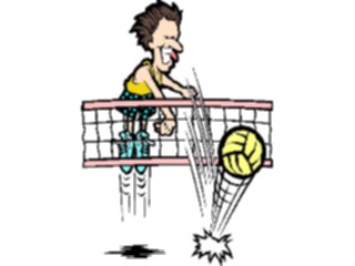 Sticker Custom Preview Image #121370 Sports Cartoons Volleyball03