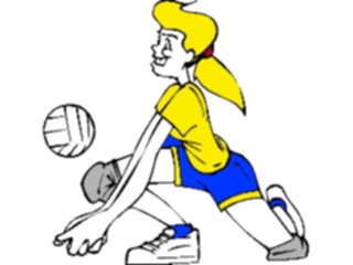 Sticker Custom Preview Image #121374 Sports Cartoons Volleyball07