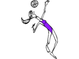 Sticker Custom Preview Image #121375 Sports Cartoons Volleyball08