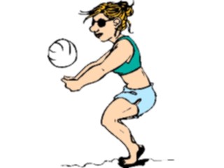 Sticker Custom Preview Image #121380 Sports Cartoons Volleyball13