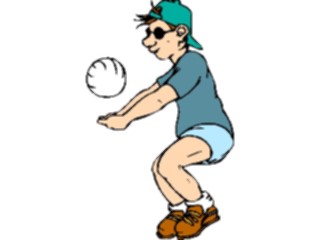 Sticker Custom Preview Image #121381 Sports Cartoons Volleyball14