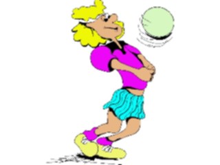 Sticker Custom Preview Image #121395 Sports Cartoons Volleyball28