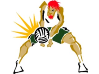 Sticker Custom Preview Image #121400 Sports Cartoons Volleyball33