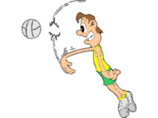 Sticker Custom Preview Image #121403 Sports Cartoons Volleyball36