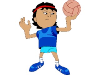 Sticker Custom Preview Image #121411 Sports Cartoons Volleyball44