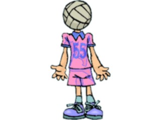 Sticker Custom Preview Image #121416 Sports Cartoons Volleyball49