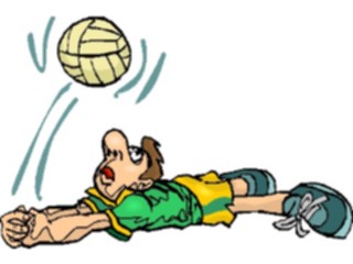 Sticker Custom Preview Image #121417 Sports Cartoons Volleyball50