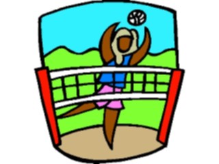 Sticker Custom Preview Image #121421 Sports Cartoons Volleyball54