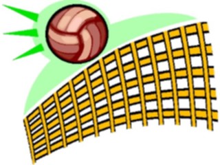 Sticker Custom Preview Image #121430 Sports Cartoons Volleyball Equipment