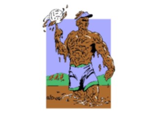 Sticker Custom Preview Image #121434 Sports Cartoons Volleyball Mud