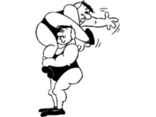 Sticker Custom Preview Image #121466 Sports Cartoons Wrestling7