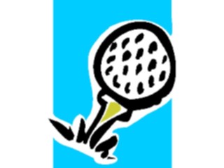 Sticker Custom Preview Image #121710 Sports Golf Ball Tee3