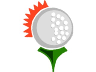 Sticker Custom Preview Image #121712 Sports Golf Ball Tee5