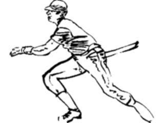 Sticker Custom Preview Image #121882 Sports Line Art Baseball Batter06