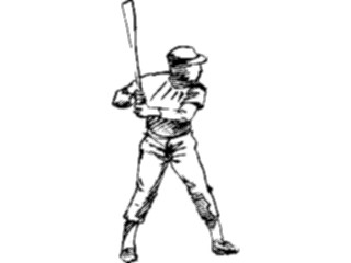 Sticker Custom Preview Image #121887 Sports Line Art Baseball Batter11