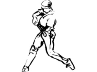 Sticker Custom Preview Image #121888 Sports Line Art Baseball Batter12