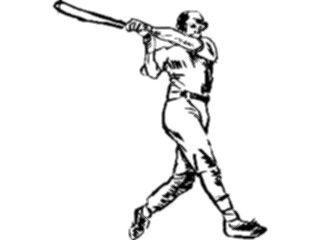 Sticker Custom Preview Image #121890 Sports Line Art Baseball Batter14