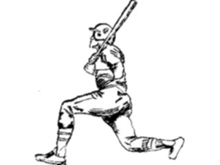 Sticker Custom Preview Image #121892 Sports Line Art Baseball Batter16