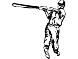 Sticker Custom Preview Image #121896 Sports Line Art Baseball Batter20