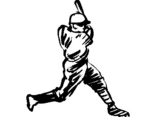 Sticker Custom Preview Image #121897 Sports Line Art Baseball Batter21