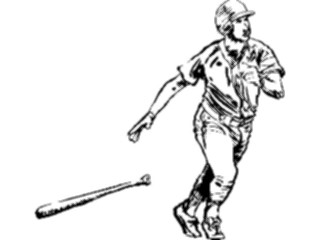 Sticker Custom Preview Image #121899 Sports Line Art Baseball Batter23