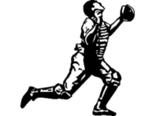 Sticker Custom Preview Image #121906 Sports Line Art Baseball Catcher3