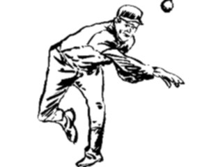 Sticker Custom Preview Image #121914 Sports Line Art Baseball Pitcher6