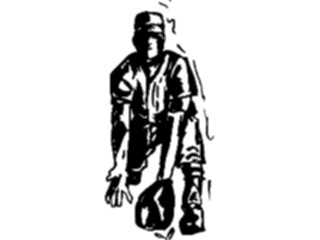 Sticker Custom Preview Image #121929 Sports Line Art Baseball Player12