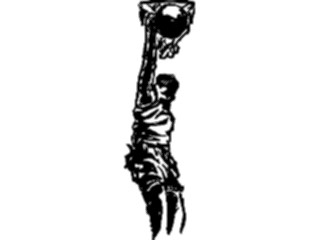 Sticker Custom Preview Image #121936 Sports Line Art Basketball Player05