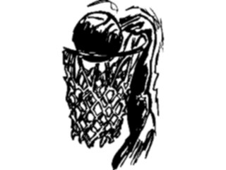 Sticker Custom Preview Image #121937 Sports Line Art Basketball Player06