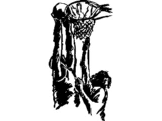 Sticker Custom Preview Image #121938 Sports Line Art Basketball Player07