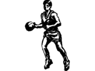 Sticker Custom Preview Image #121942 Sports Line Art Basketball Player11