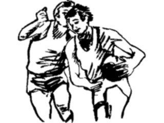 Sticker Custom Preview Image #121943 Sports Line Art Basketball Players1
