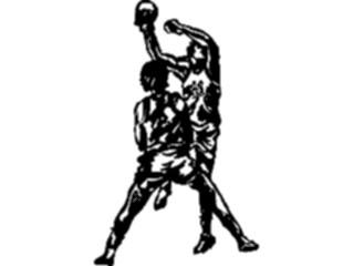 Sticker Custom Preview Image #121947 Sports Line Art Basketball Players5