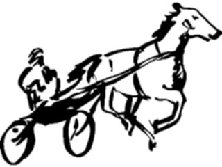 Sticker Custom Preview Image #121984 Sports Line Art Equestrian Racing6