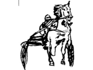 Sticker Custom Preview Image #121985 Sports Line Art Equestrian Racing7