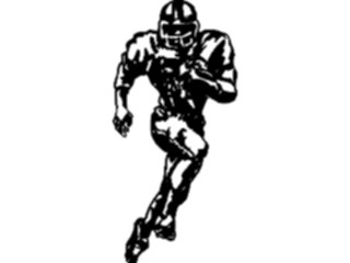 Sticker Custom Preview Image #121999 Sports Line Art Football Player08