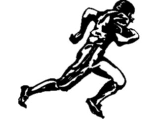 Sticker Custom Preview Image #122000 Sports Line Art Football Player09