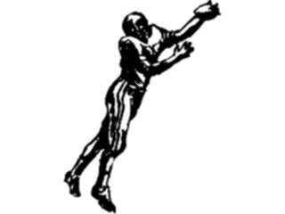 Sticker Custom Preview Image #122002 Sports Line Art Football Player11