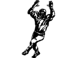 Sticker Custom Preview Image #122005 Sports Line Art Football Player14