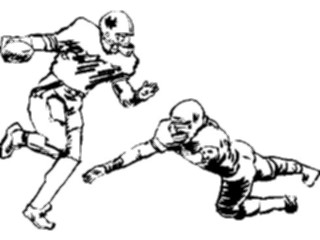 Sticker Custom Preview Image #122007 Sports Line Art Football Players1