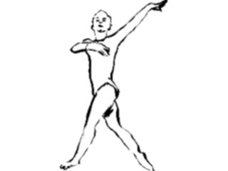 Sticker Custom Preview Image #122027 Sports Line Art Gymnast10