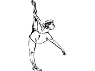 Sticker Custom Preview Image #122029 Sports Line Art Gymnast12