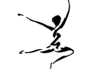 Sticker Custom Preview Image #122030 Sports Line Art Gymnast13