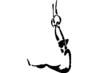 Sticker Custom Preview Image #122034 Sports Line Art Gymnast17