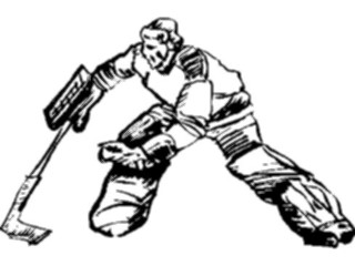 Sticker Custom Preview Image #122041 Sports Line Art Ice Hockey02